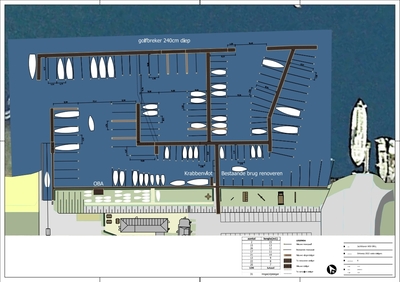 Voorgestelde schetsontwerp voor vernieuwing haven